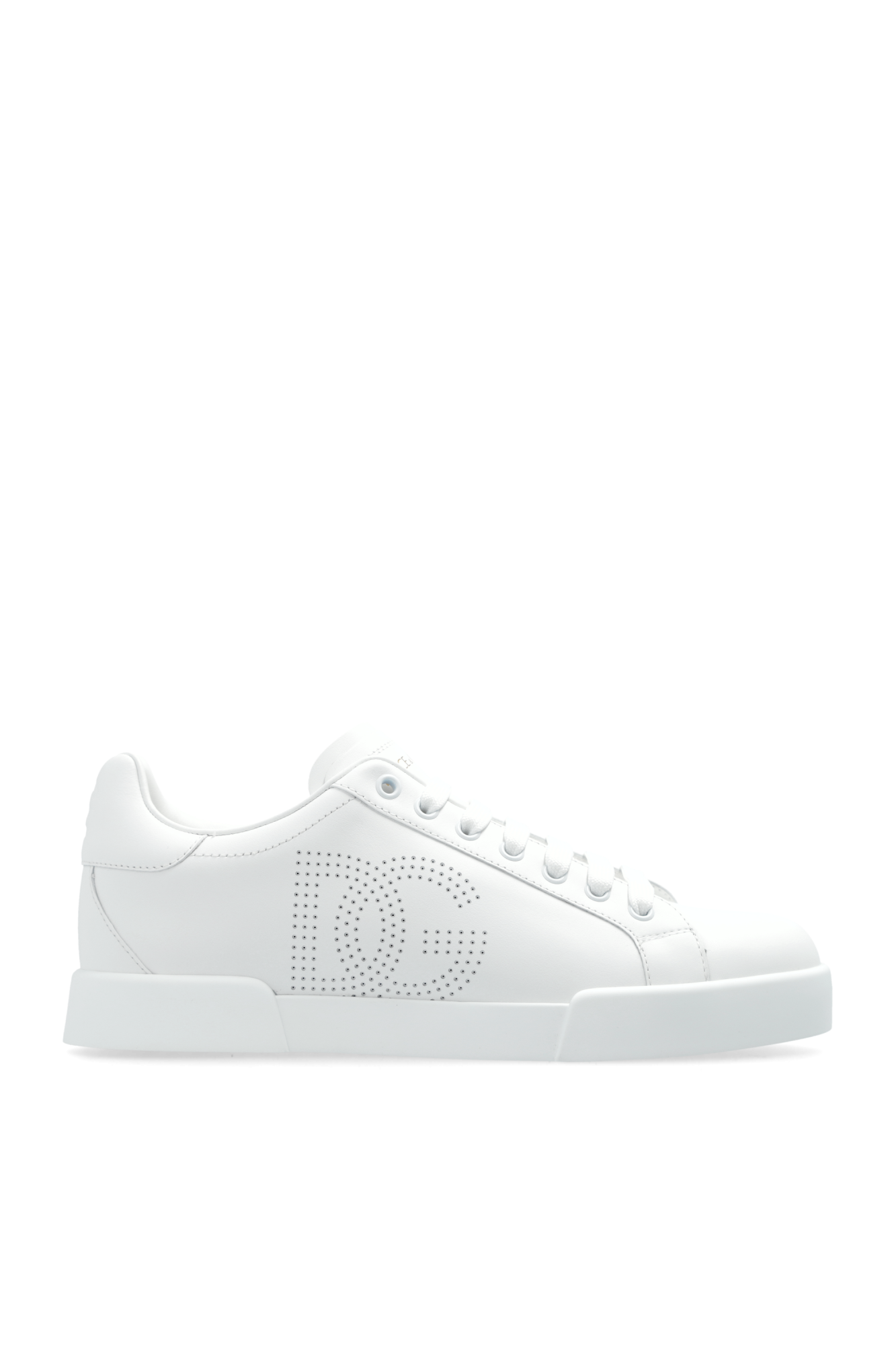 スニーカー Dolce & Gabbana White Nappa Leather Portofino Sneakers Calfskin Portofino Sneakers - Women's Shoes | Dolce&Gabbana